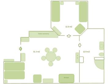 Фото номера Апартаменты в пентхаусе Апартаменты Poduszka Apartamenty Zielony Dom г. Строне-Слёнске 14